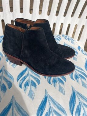 Sam Edelman Black Suede Ankle Booties